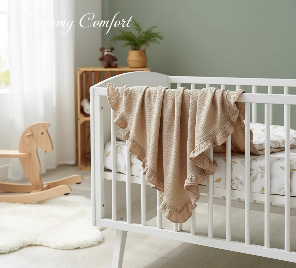 The La Beba Ruffle Gauze Blanket