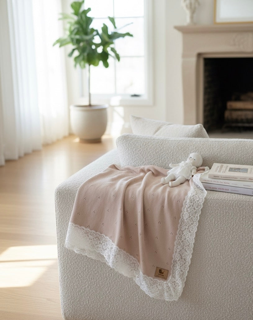 The Lace Knit Heirloom Blanket