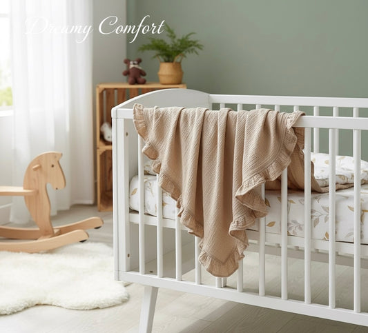The La Beba Ruffle Gauze Blanket