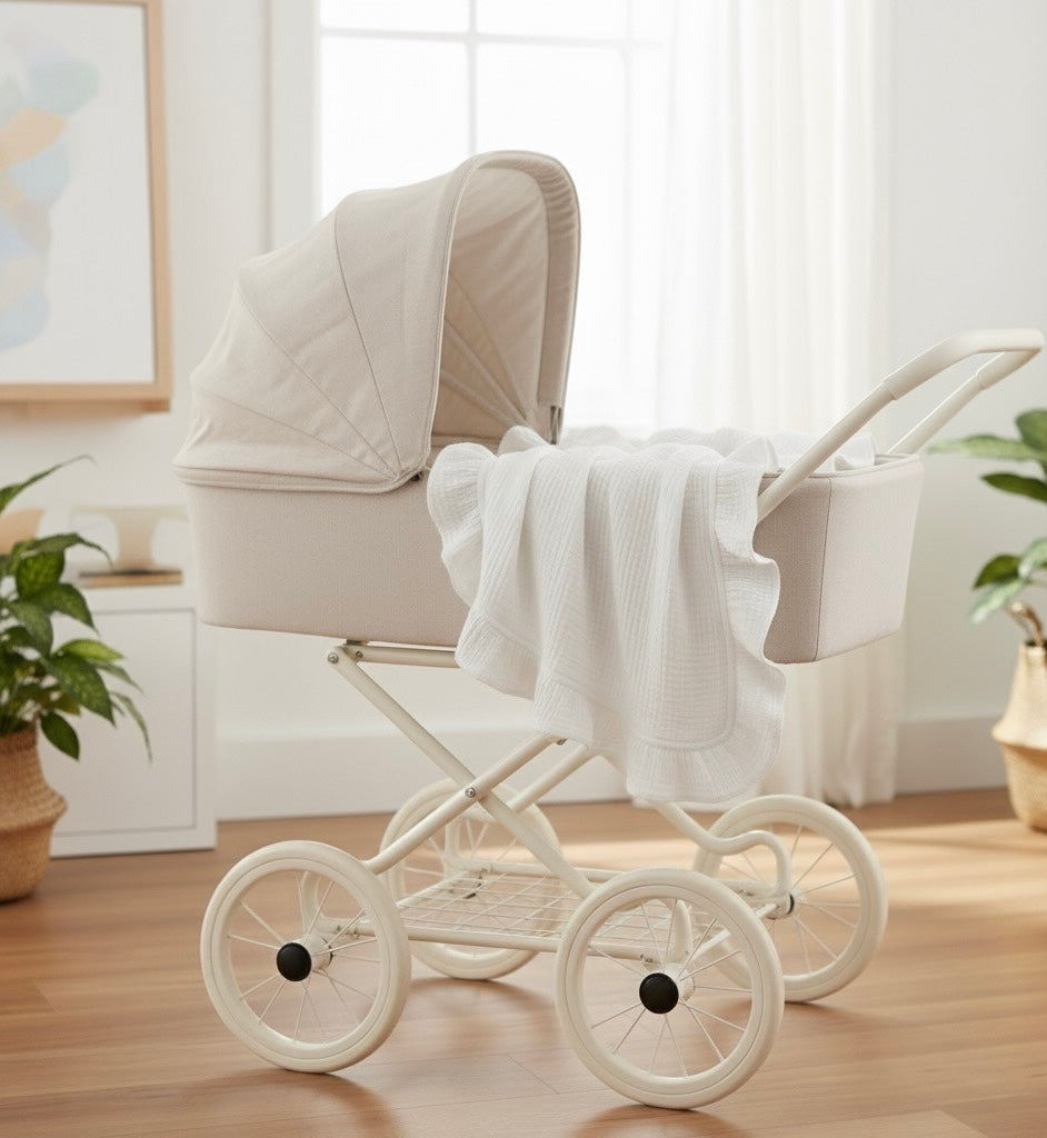 The La Beba Ruffle Gauze Blanket